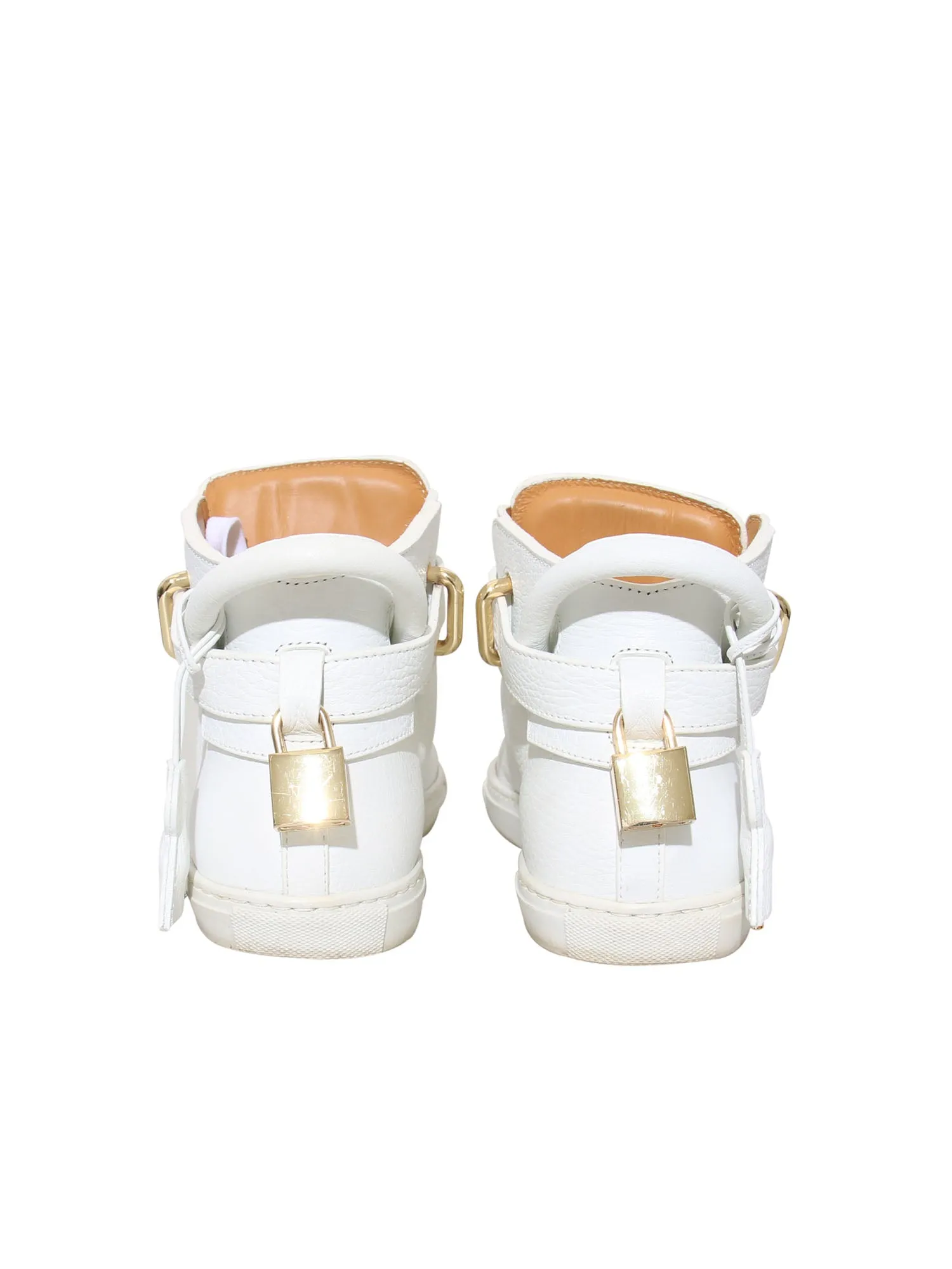 100MM High-Top Leather Sneakers