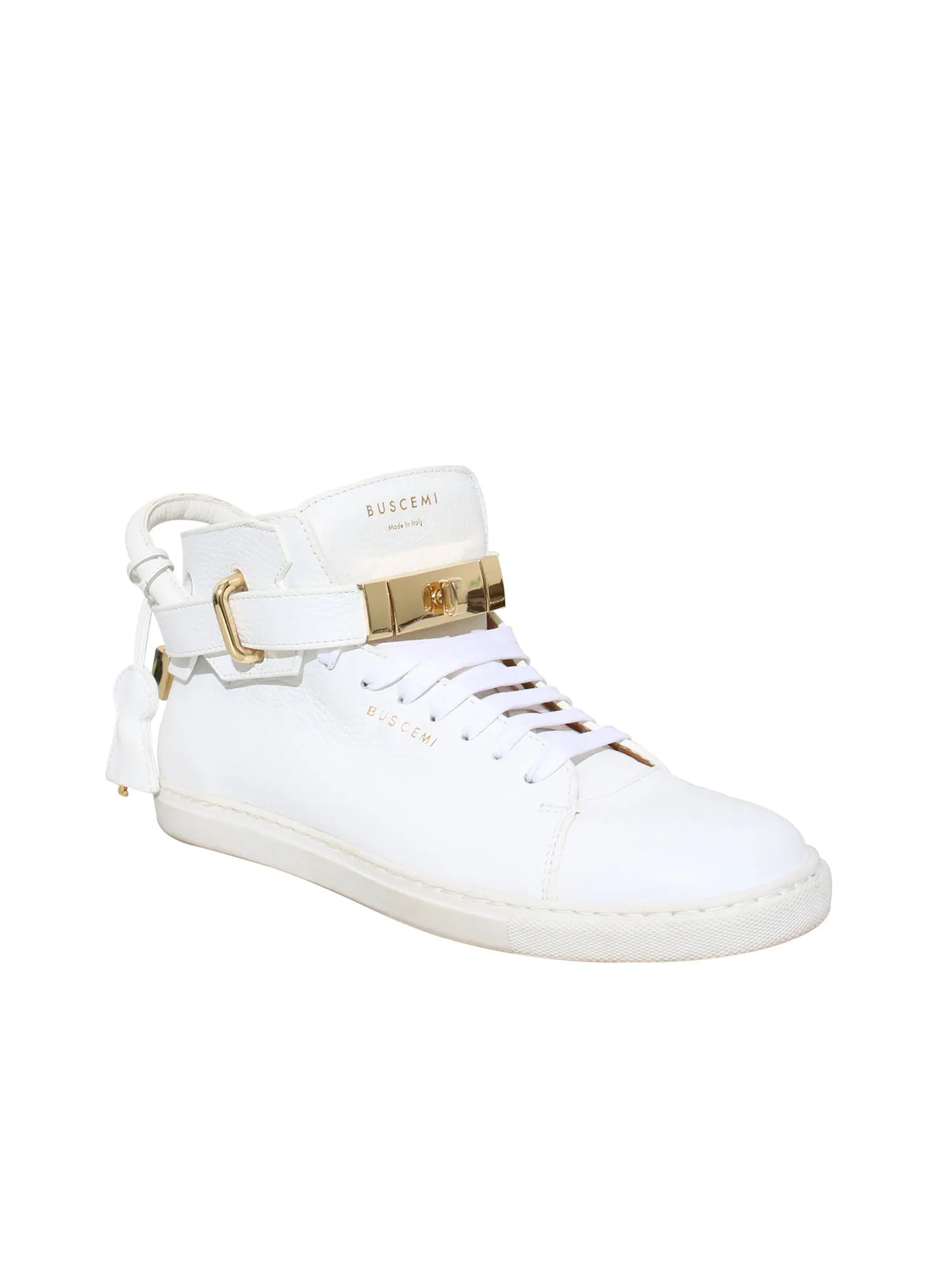 100MM High-Top Leather Sneakers