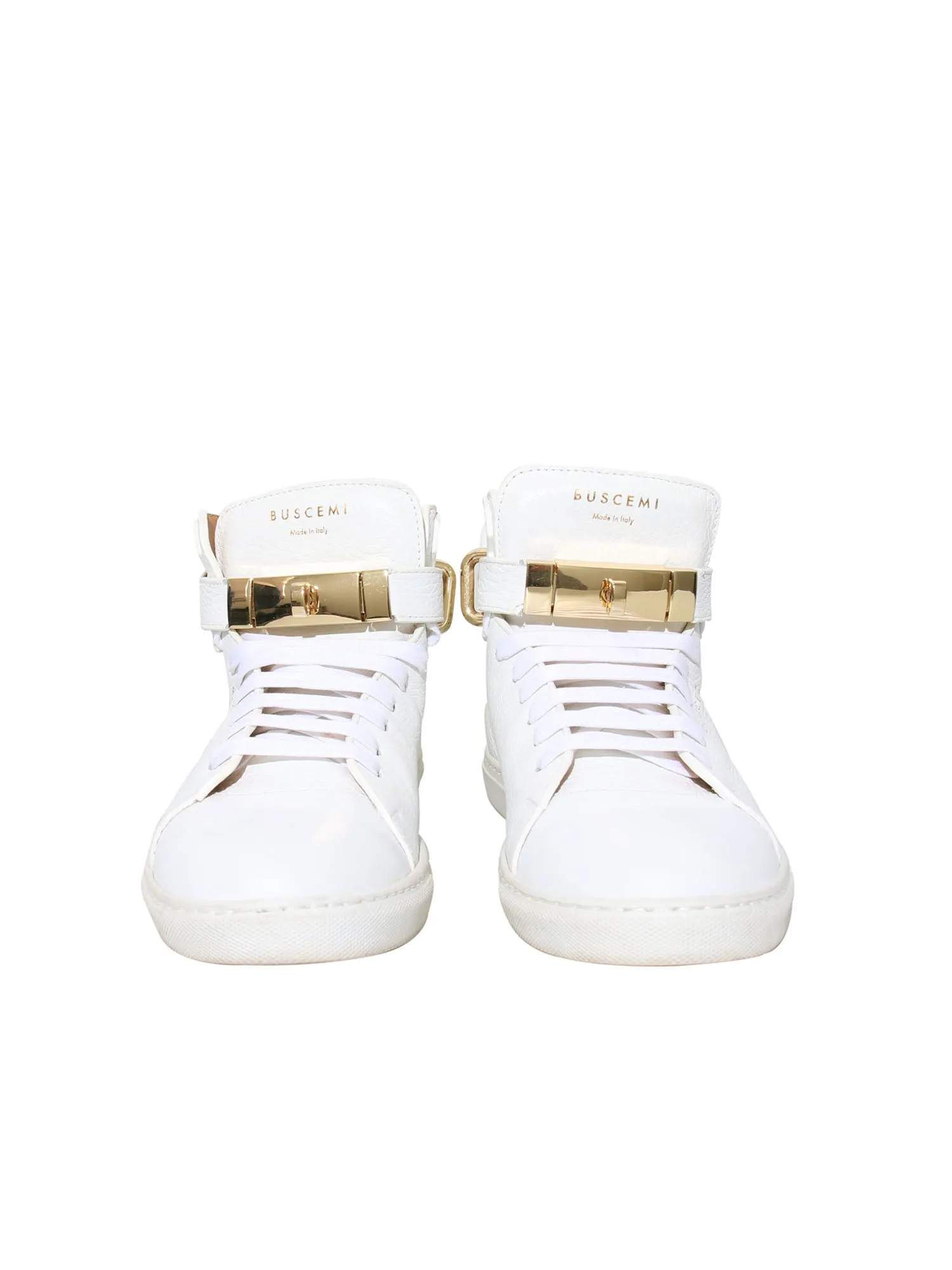 100MM High-Top Leather Sneakers