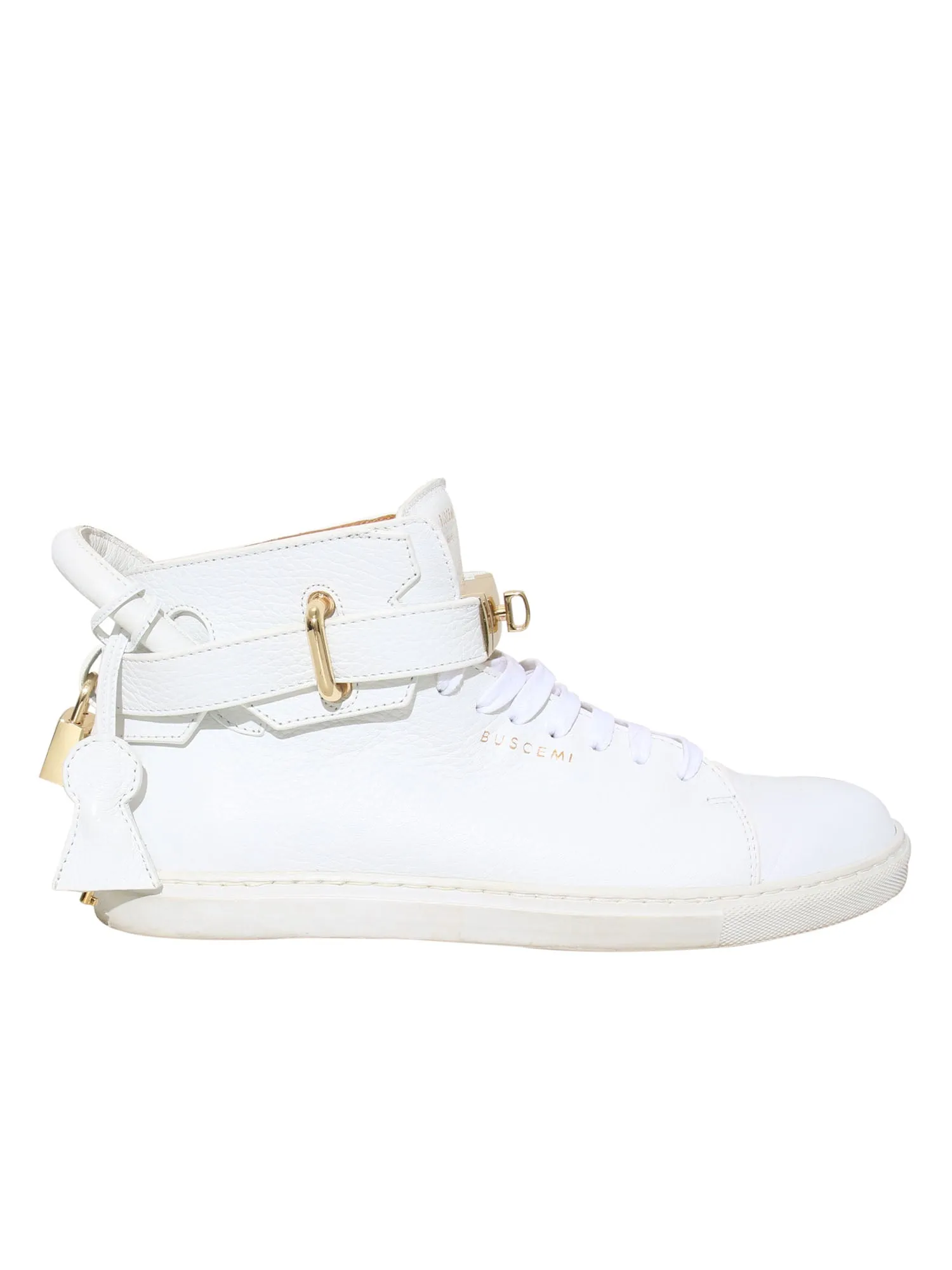 100MM High-Top Leather Sneakers