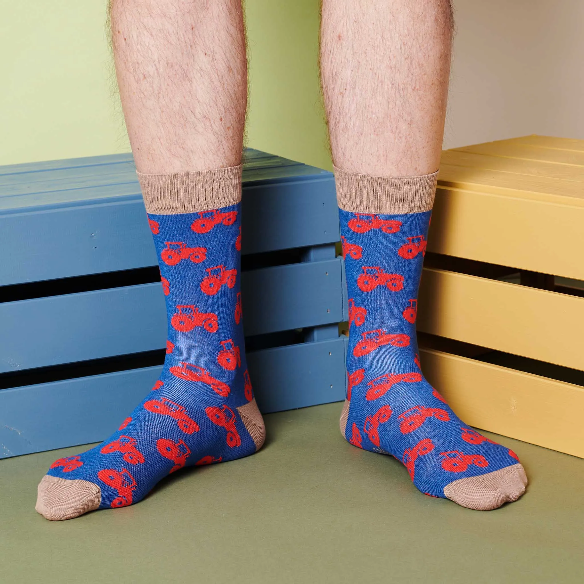 3 pk FARMYARD Cotton Ankle Socks for Men
