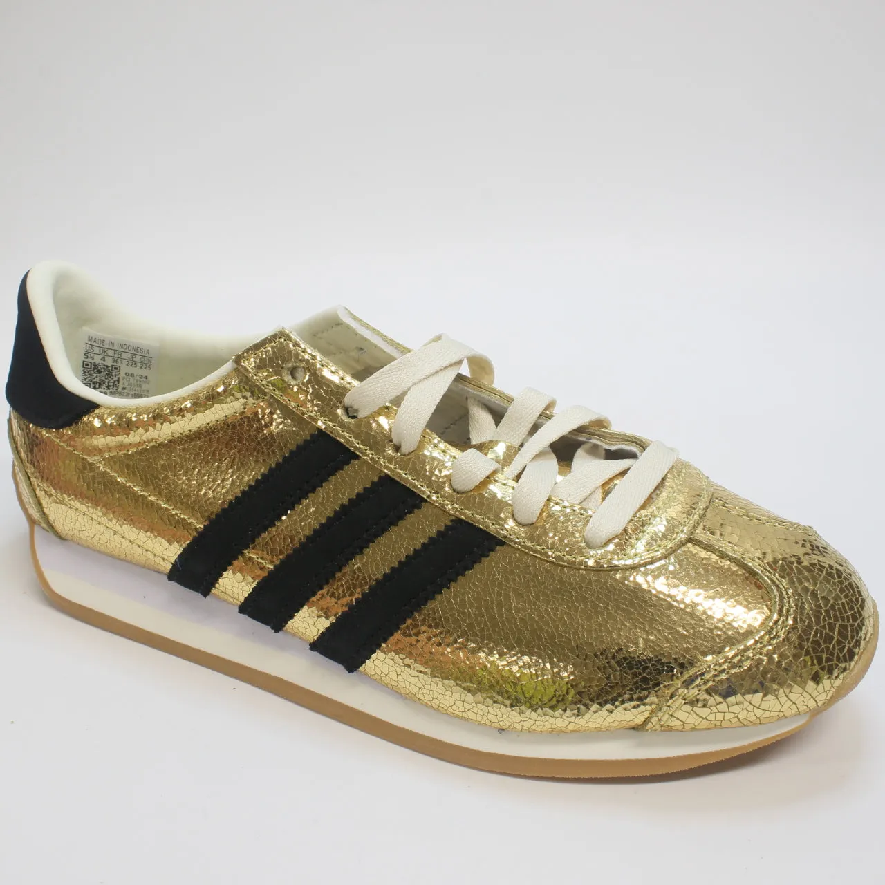 adidas Country OG Trainers Gold Metallic Black Offwhite