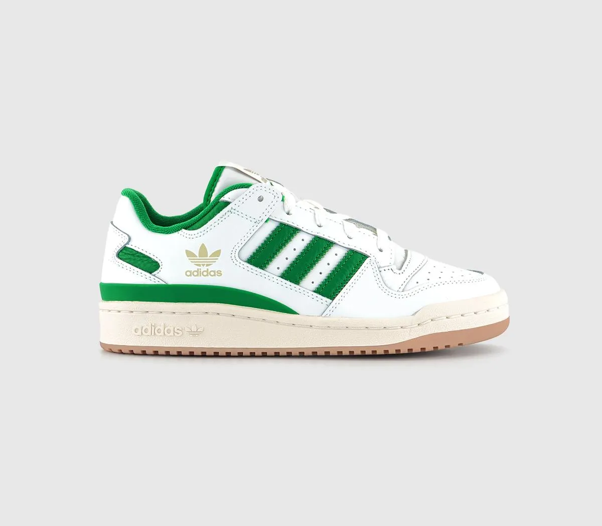 adidas Forum 84 Low Trainers White White Green