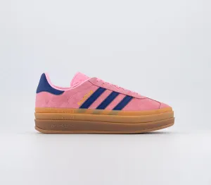 adidas Gazelle Bold W Pink Glow Victory Blue Gum Trainers