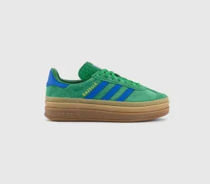 adidas Gazelle Bold W Trainers Green Blue Gum