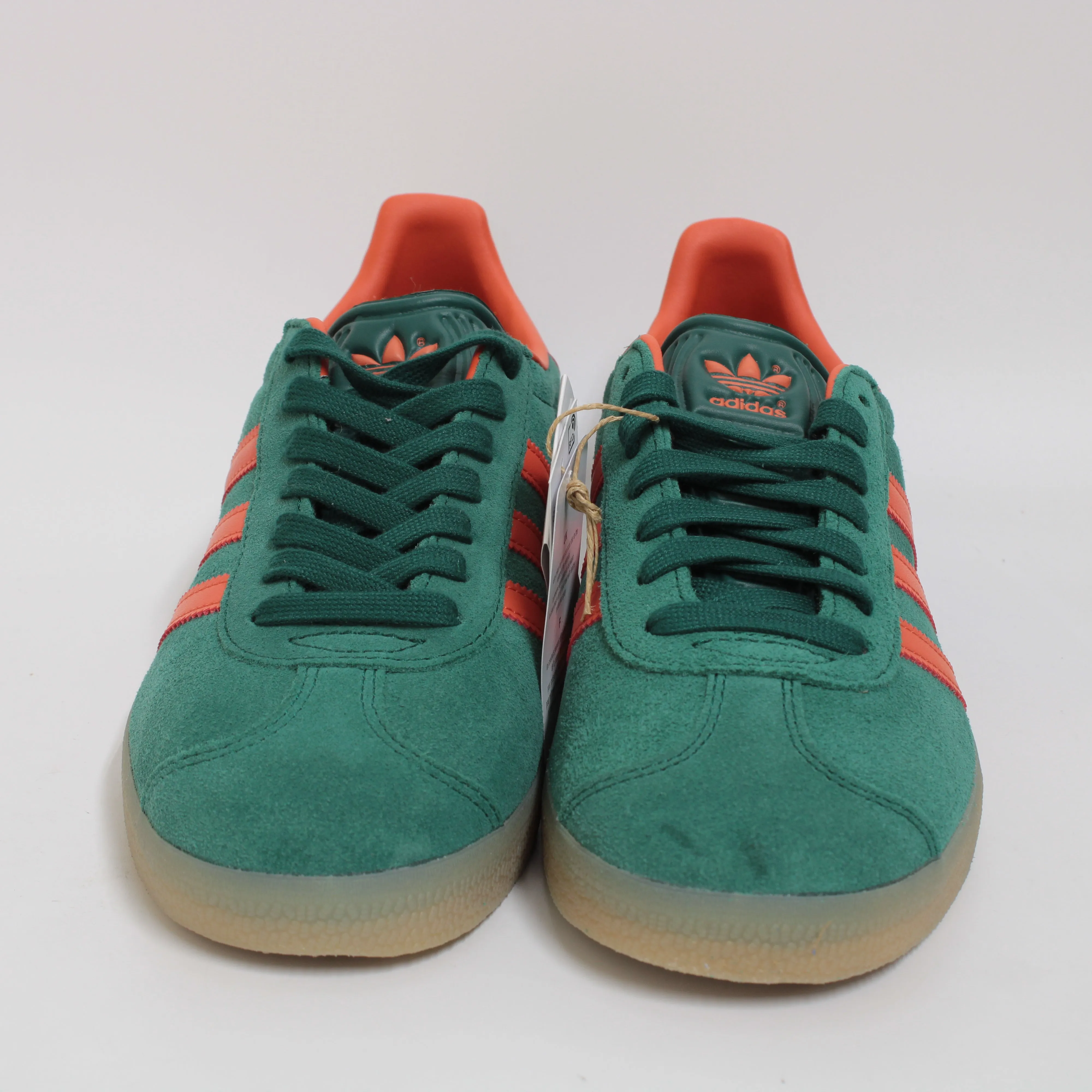 adidas Gazelle Collegiate Green Preloved Red Gum Trainers