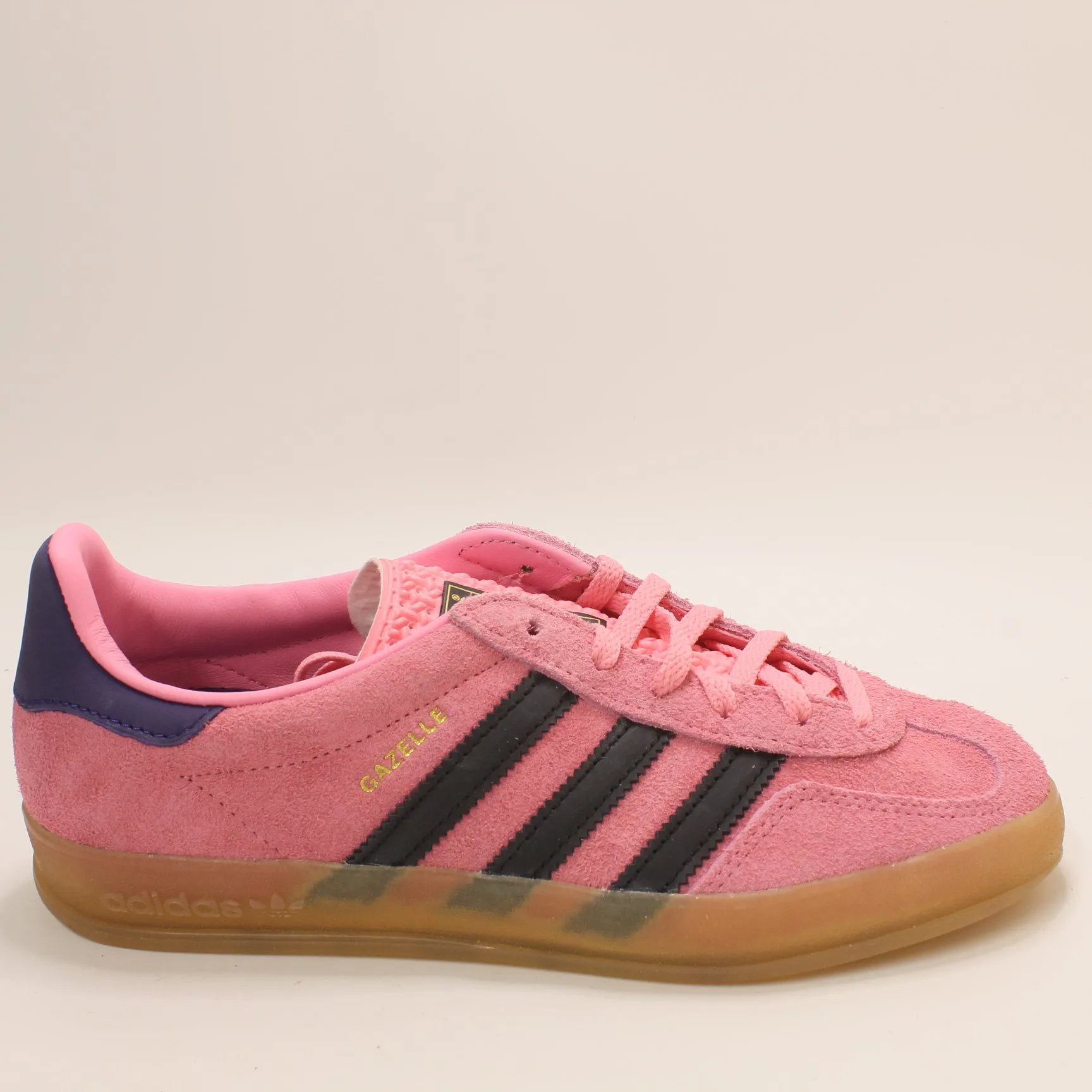adidas Gazelle Indoor Bliss Pink Black Collegiate Purple Trainers