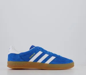 adidas Gazelle Indoor Blue White Gum Trainers