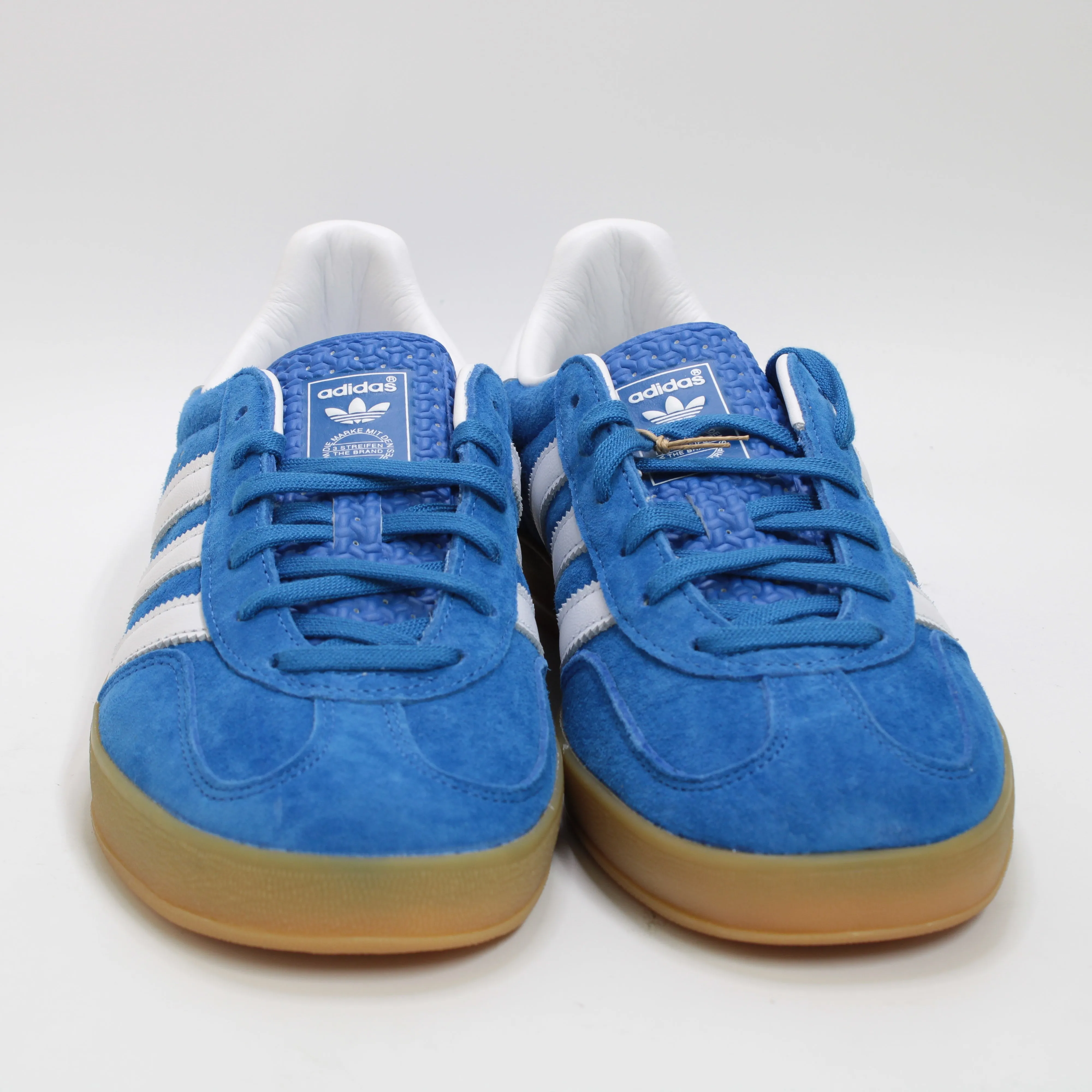 adidas Gazelle Indoor Blue White Gum Trainers