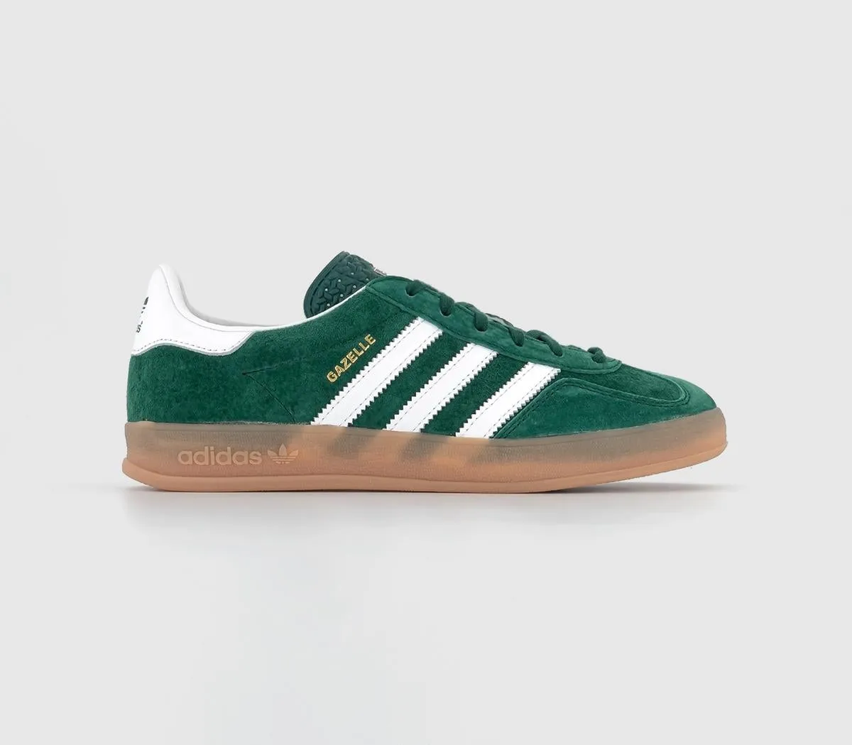 adidas Gazelle Indoor Collegiate Green White Gum Trainers