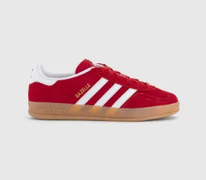 adidas Gazelle Indoor Trainers Better Scarlet Red White Gum