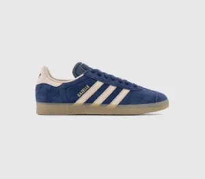 adidas Gazelle Night Indigo Wonder Taupe Gum Trainers