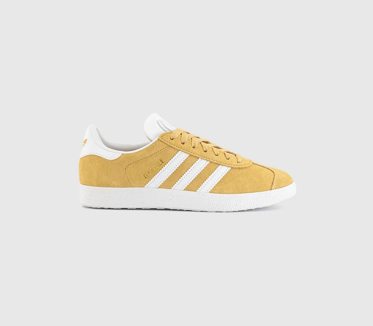 adidas Gazelle Trainers Oat White Gold Metallic