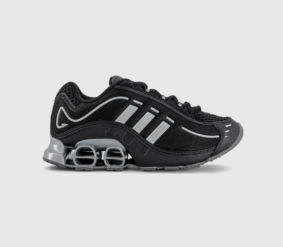 adidas Megaride W Trainers Black Grey Iron Metallic
