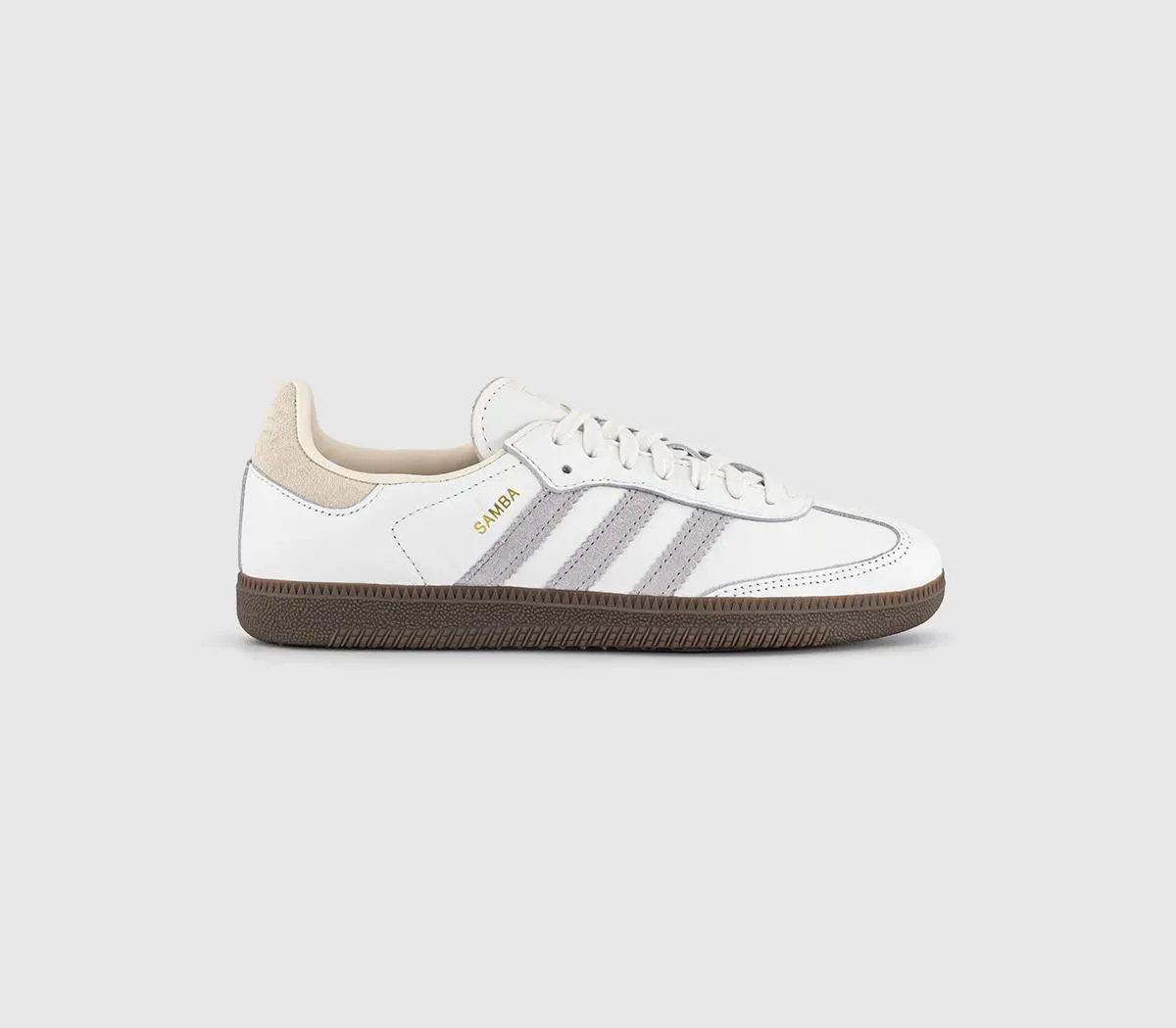 adidas Samba Og Trainers Core White Grey Two Cream White