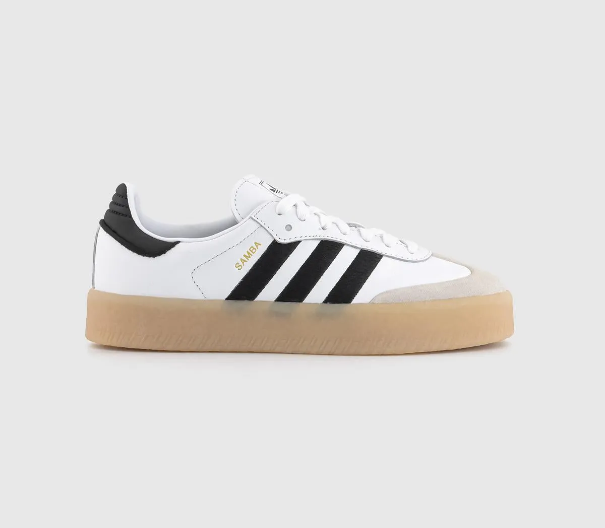 adidas Samba Trainers White White Black