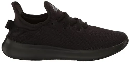 adidas Women's Cloudfoam Pure Sportswear Sneakers, Black/Iron Metallic/Black, 7