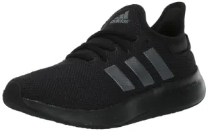 adidas Women's Cloudfoam Pure Sportswear Sneakers, Black/Iron Metallic/Black, 7