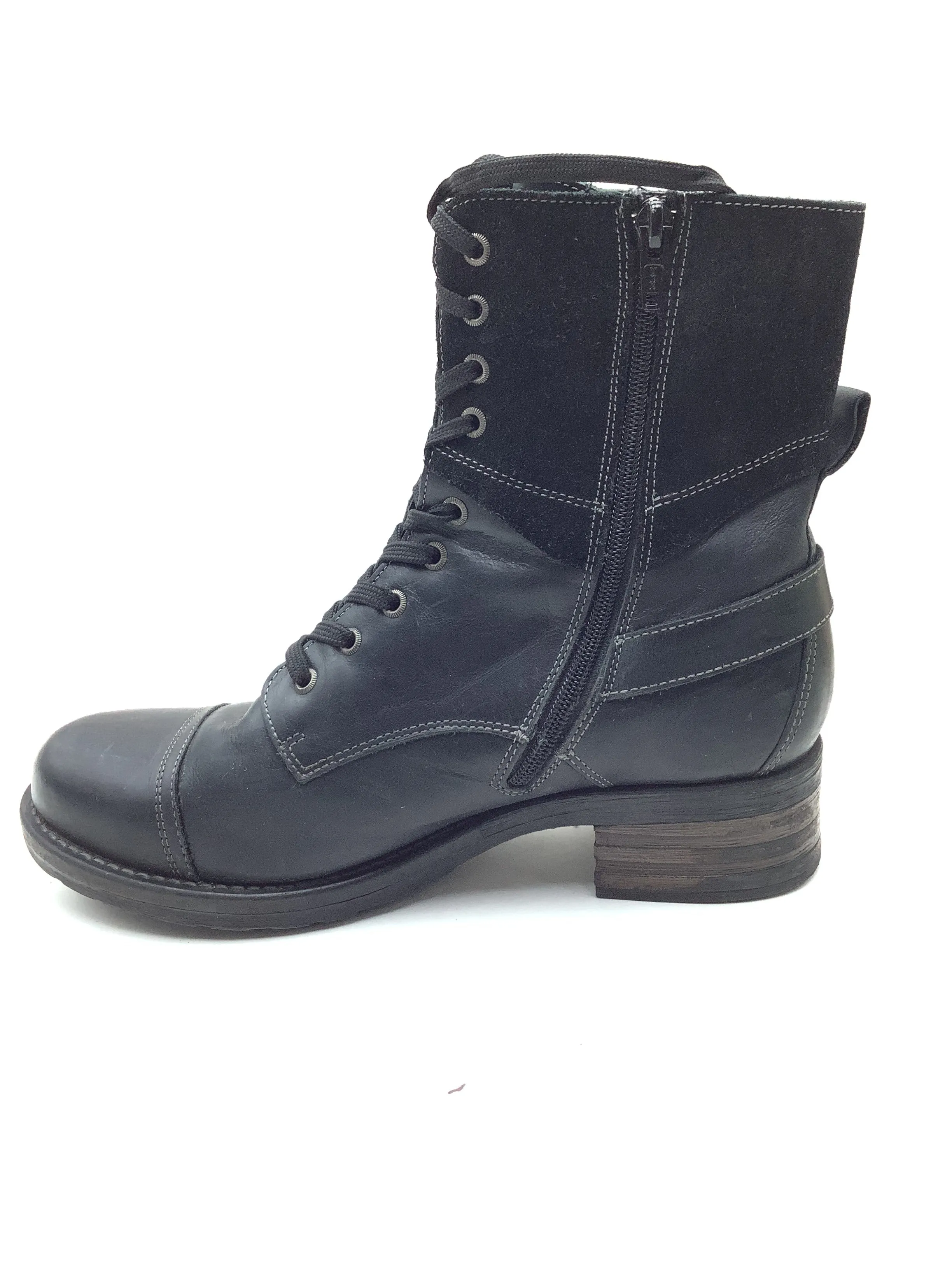 Aetrex Women's High Top Boots Leather Black Size: 41/10
