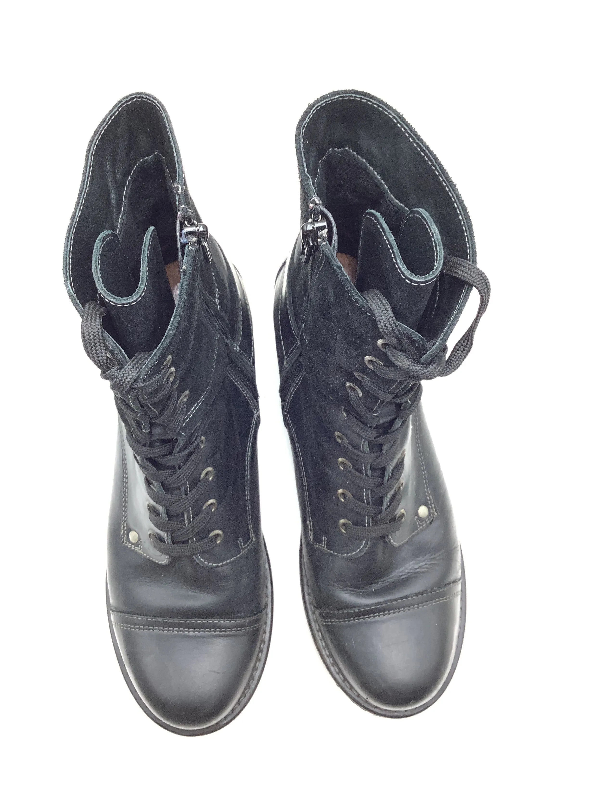 Aetrex Women's High Top Boots Leather Black Size: 41/10