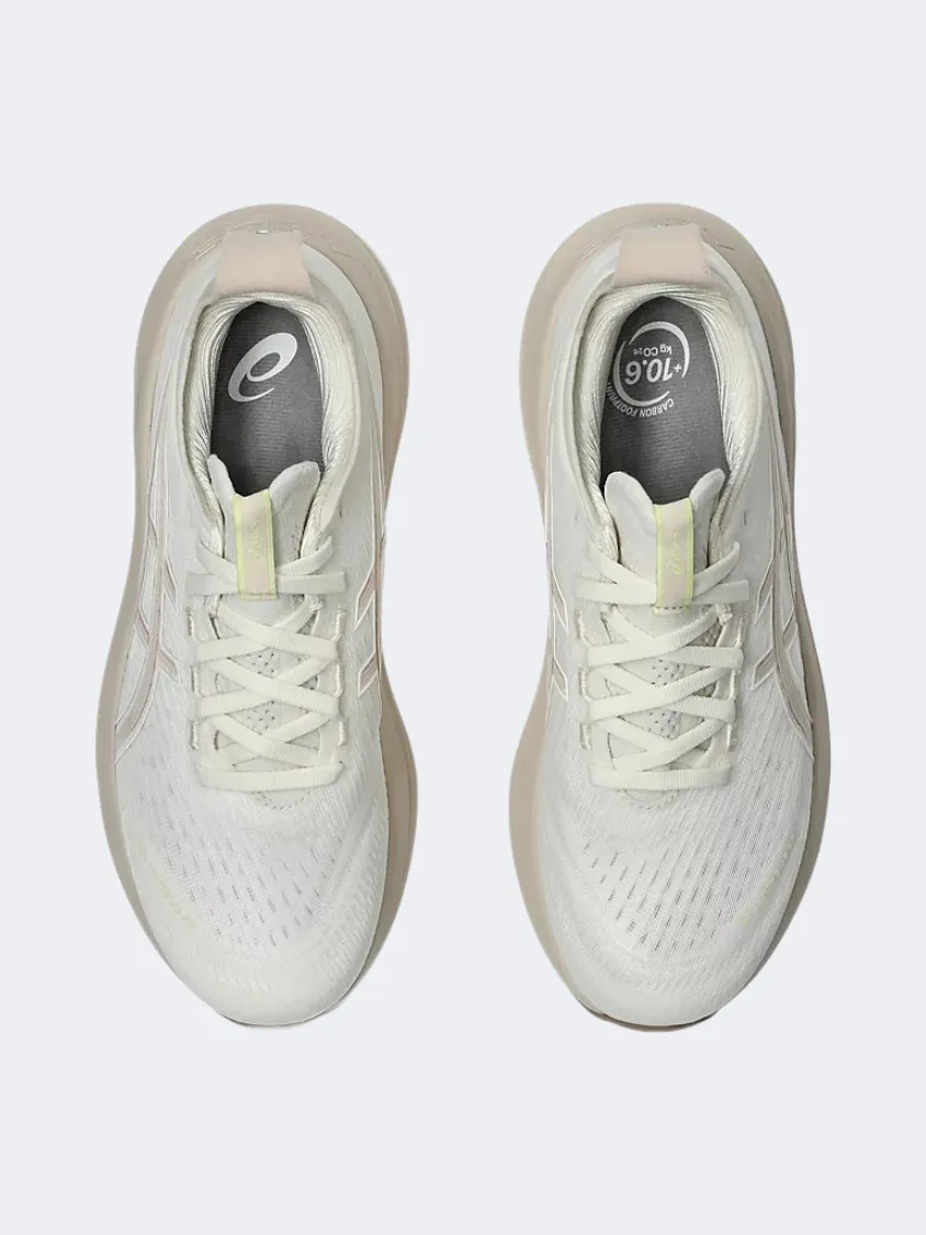Asics Gel Nimbus 27 Women Running Shoes Cream/Mineral Beige