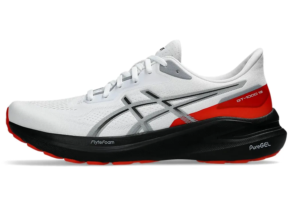 Asics Men's Gt-1000 13 Running Shoes in White/Black