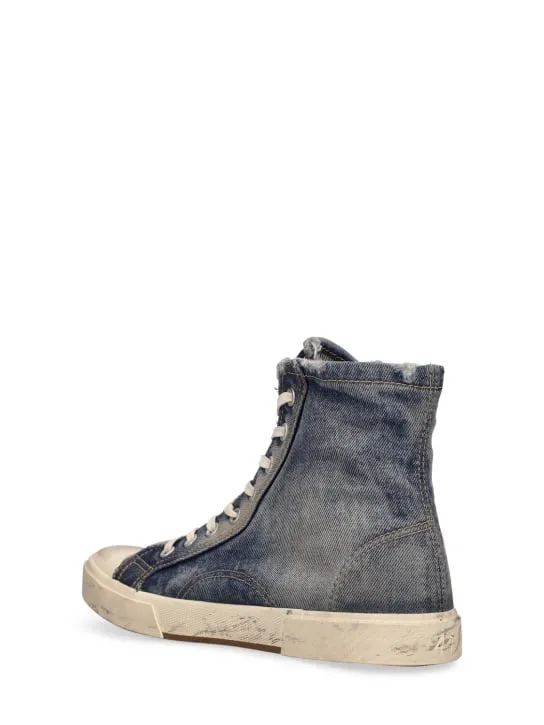 Balenciaga   Paris 90&#x27;s denim high top sneakers 