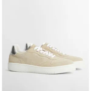 Barbour Celeste Ladies Trainers - Beige/Silver