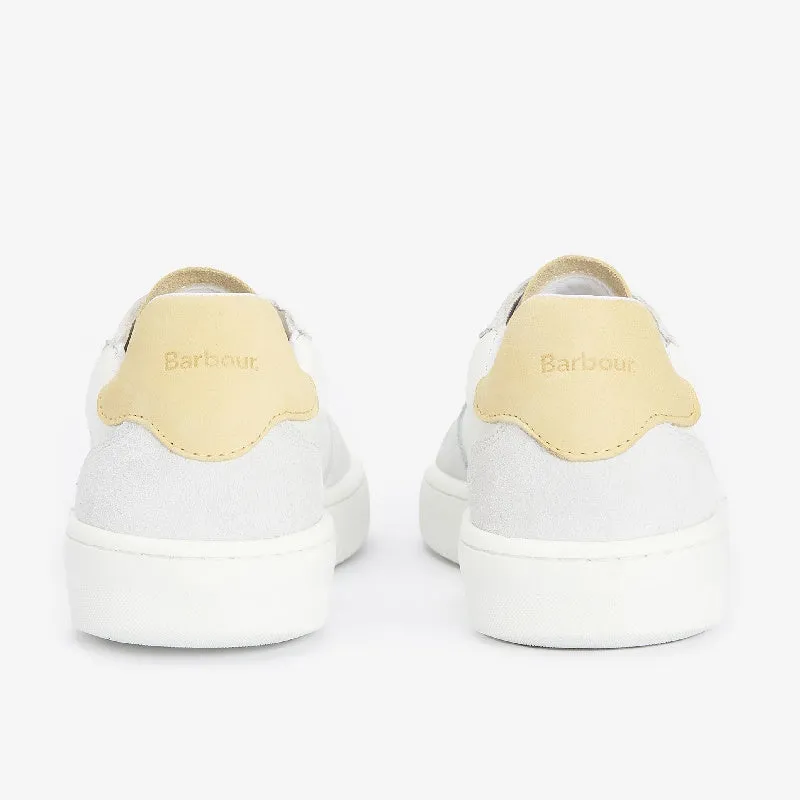 Barbour Celeste Ladies Trainers - White/Lemonade