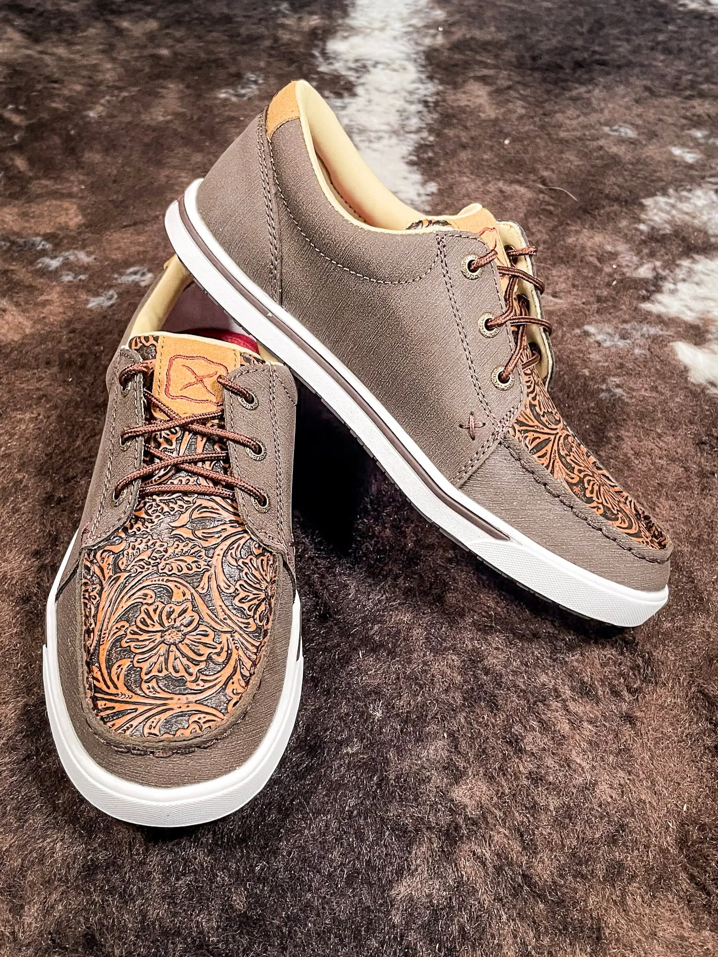 Bexley Twisted X Kicks - Cocoa & Tooled Brown