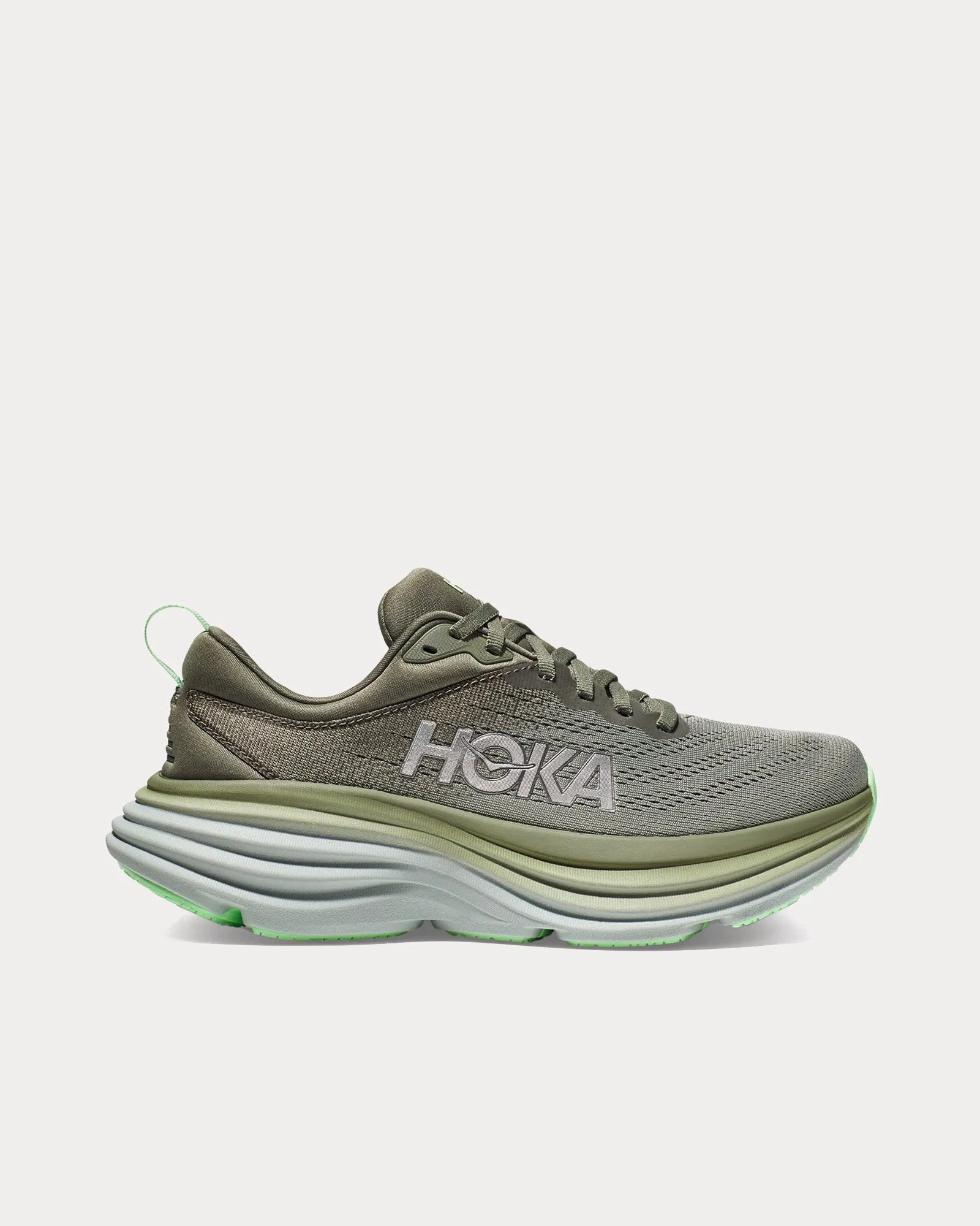 Bondi 8 Olive Haze / Mercury Running Shoes