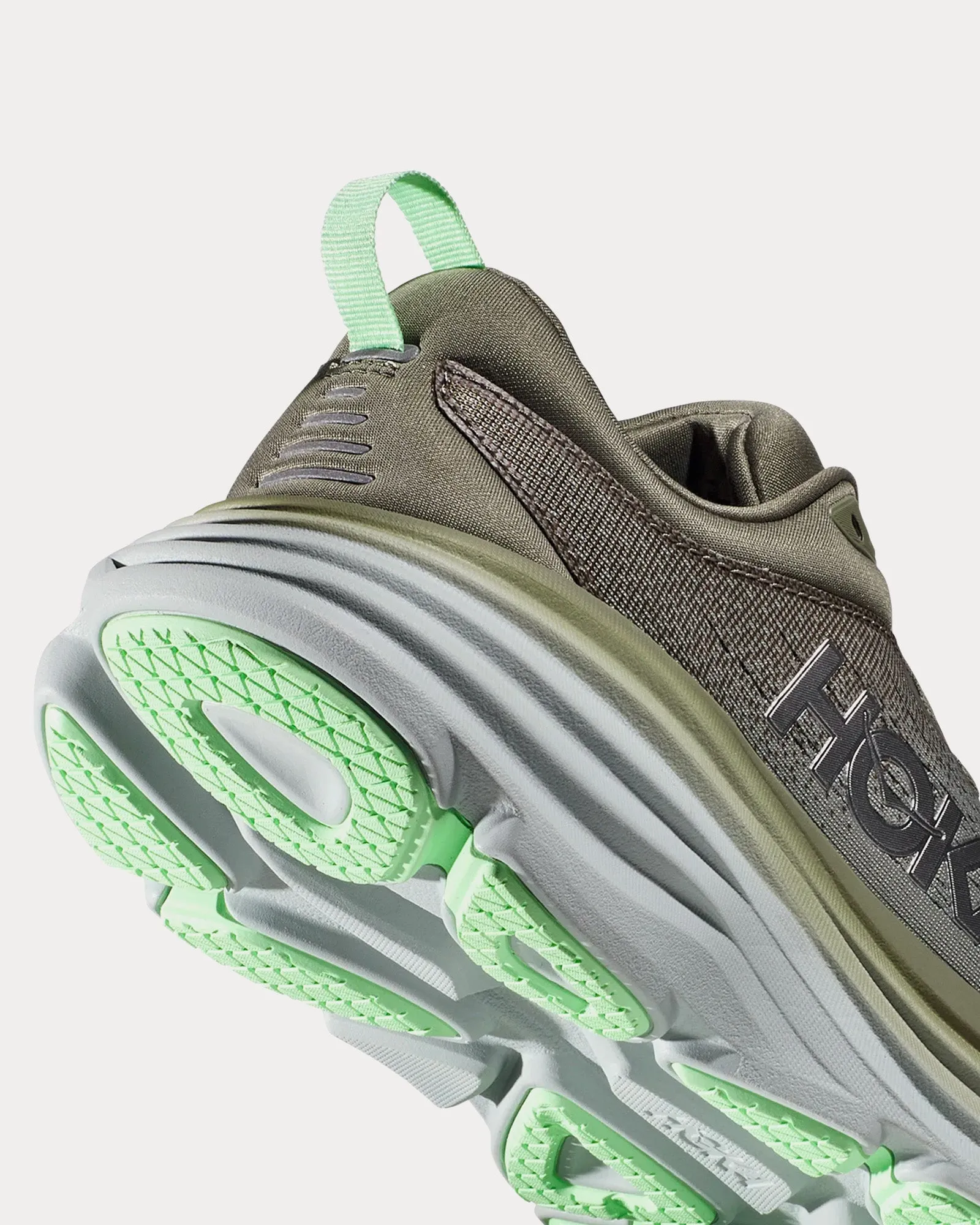 Bondi 8 Olive Haze / Mercury Running Shoes