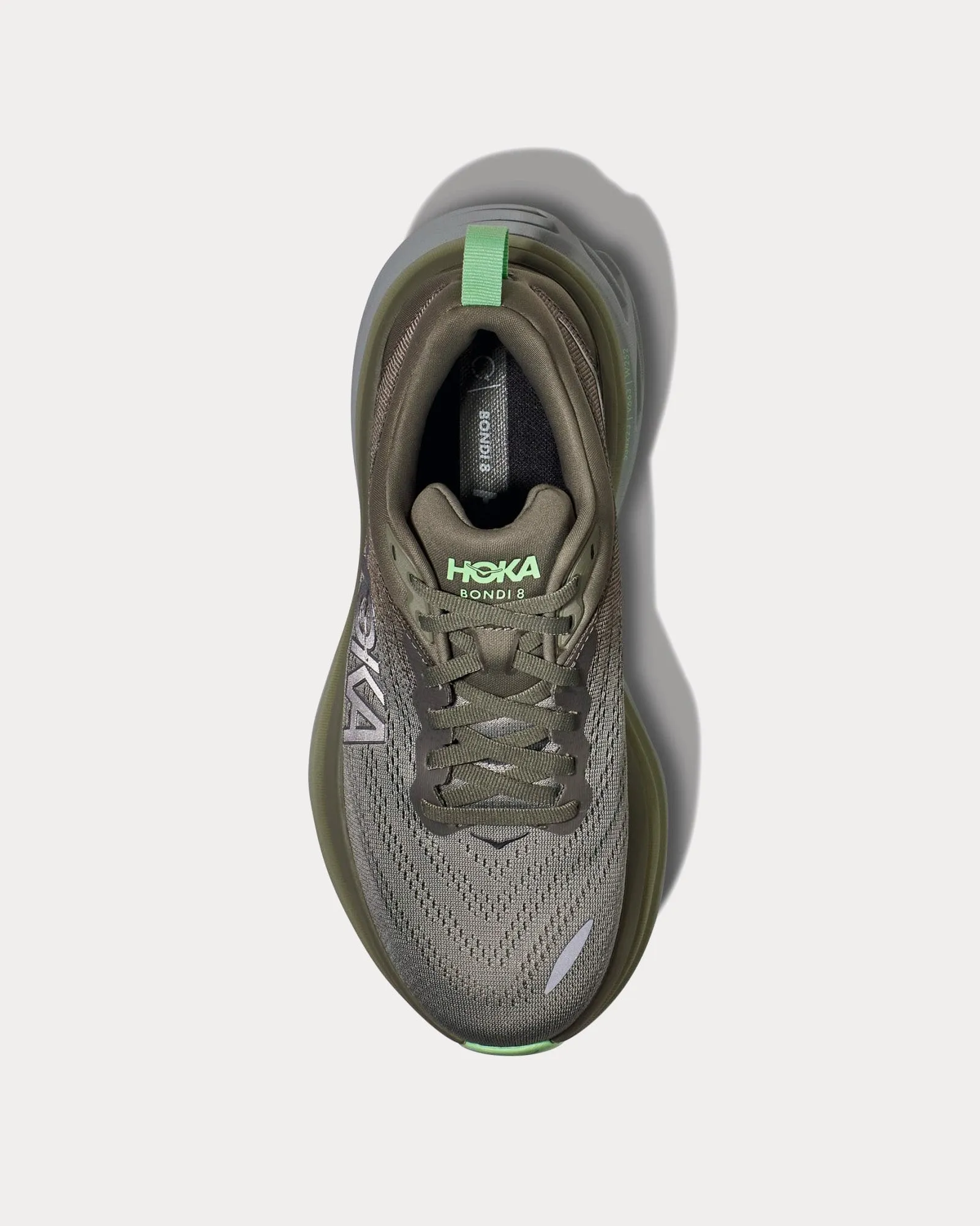 Bondi 8 Olive Haze / Mercury Running Shoes