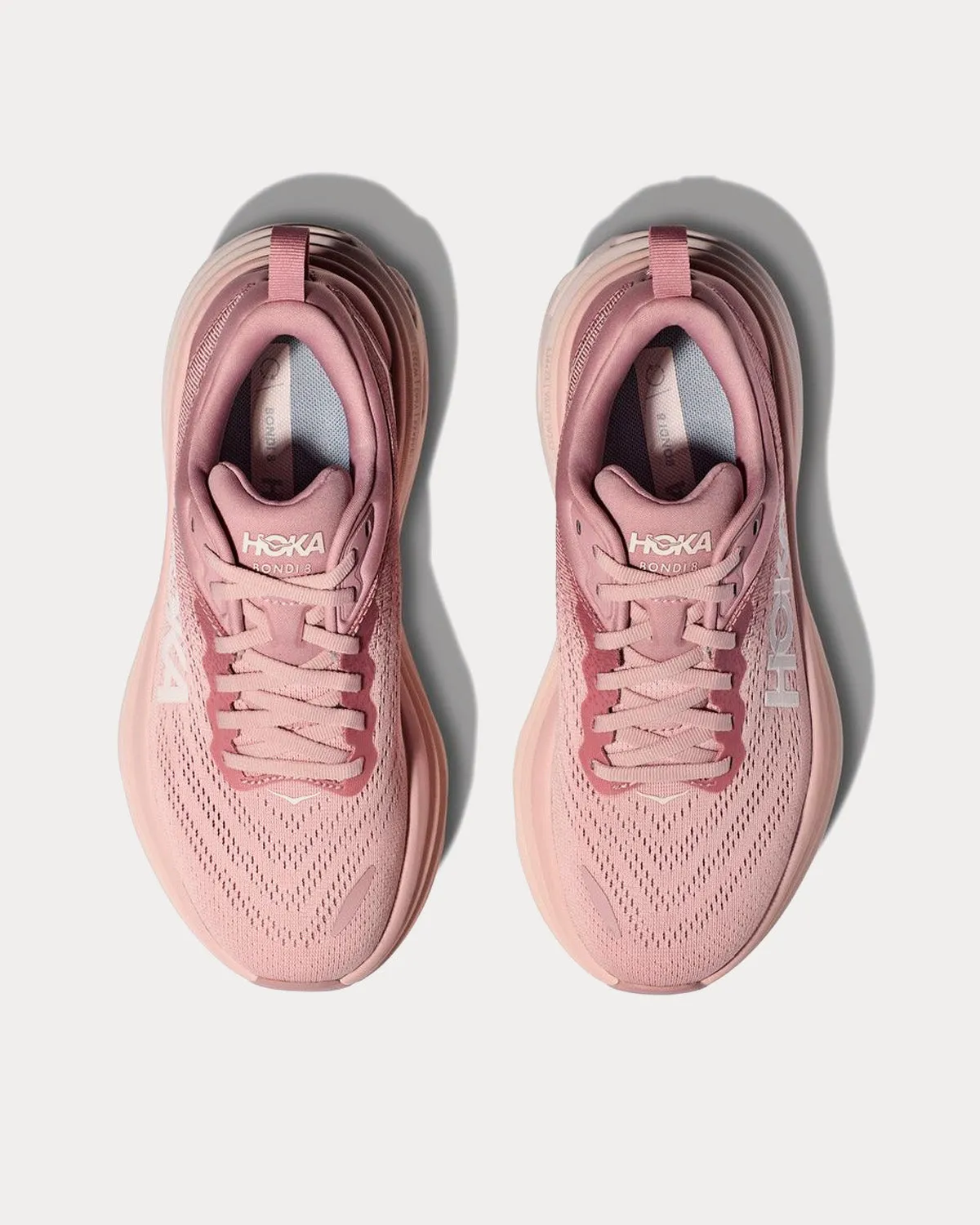 Bondi 8 Pale Mauve / Peach Whip Running Shoes