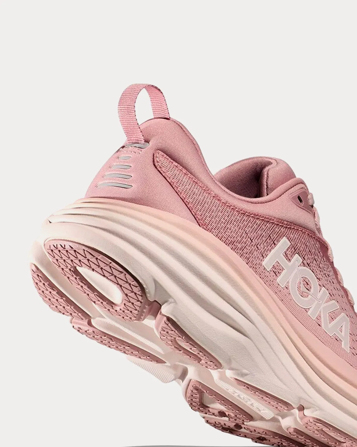 Bondi 8 Pale Mauve / Peach Whip Running Shoes