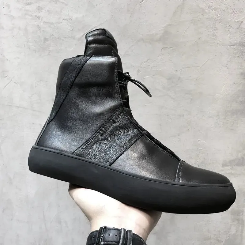 Boots Owen Seak Men Genuine Leather Sneaker Luxury Trainers Lace-up