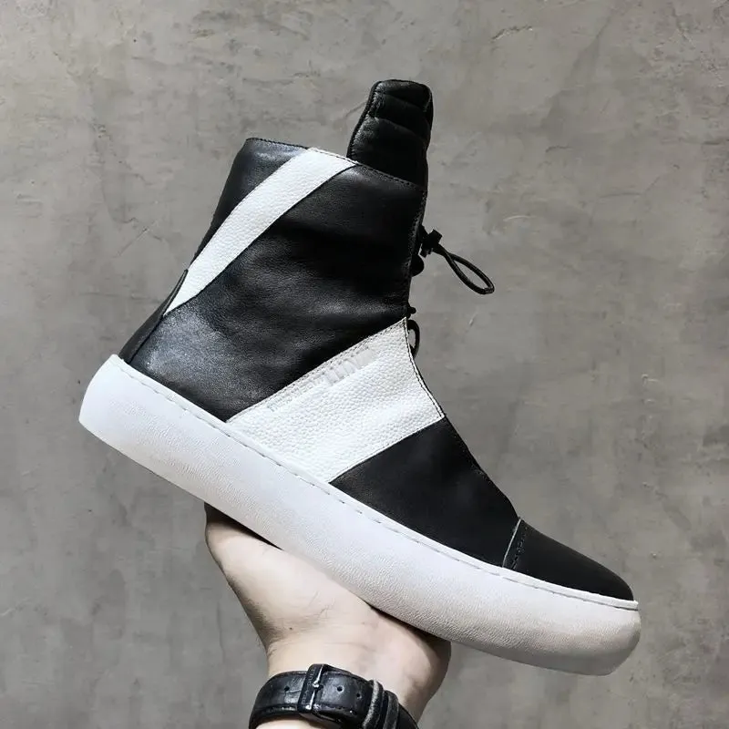 Boots Owen Seak Men Genuine Leather Sneaker Luxury Trainers Lace-up