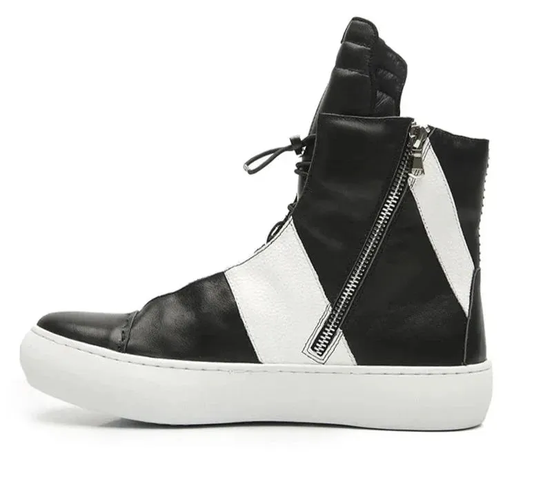 Boots Owen Seak Men Genuine Leather Sneaker Luxury Trainers Lace-up