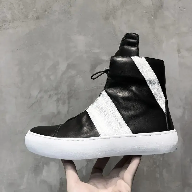 Boots Owen Seak Men Genuine Leather Sneaker Luxury Trainers Lace-up