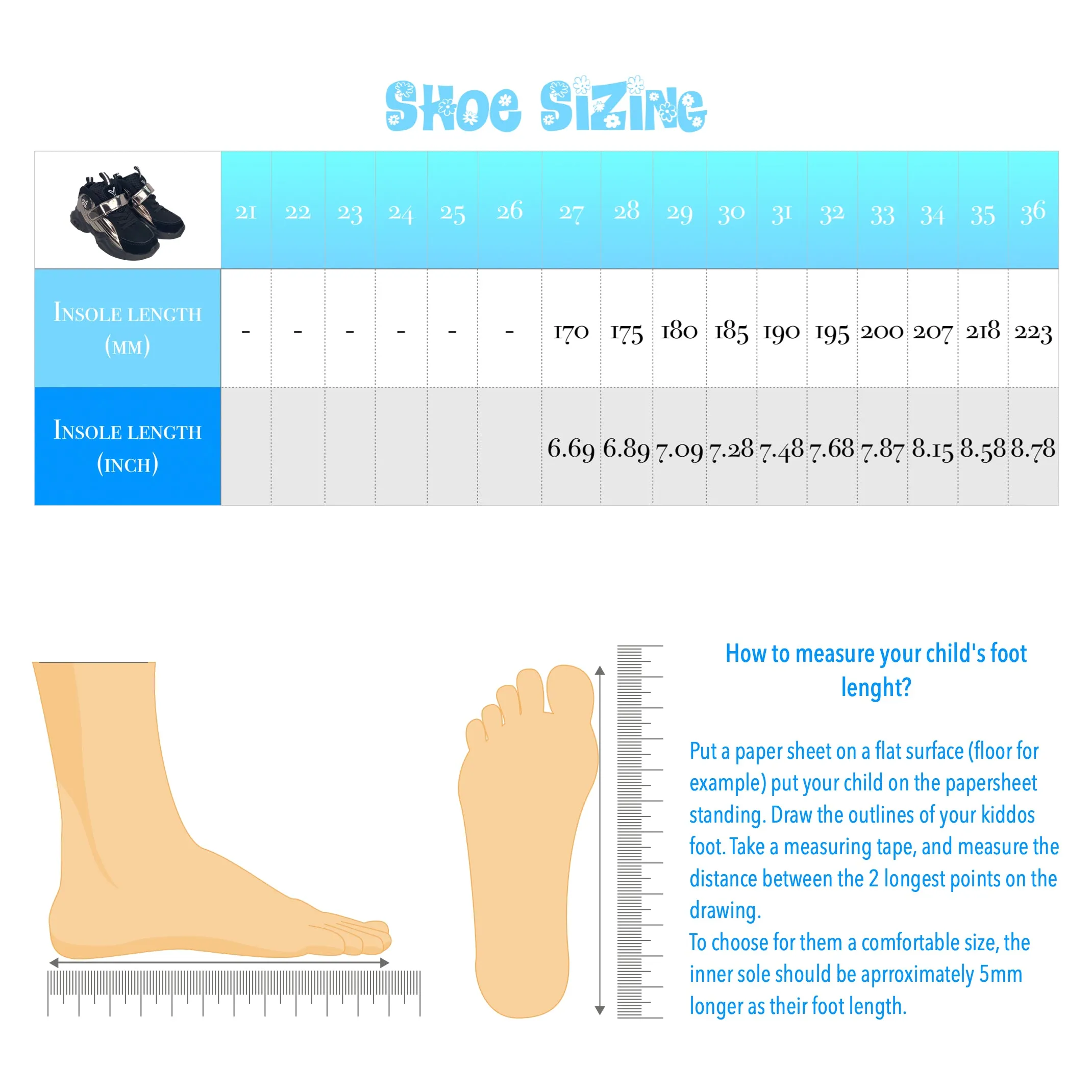 Boys High Top Sneakers. Black