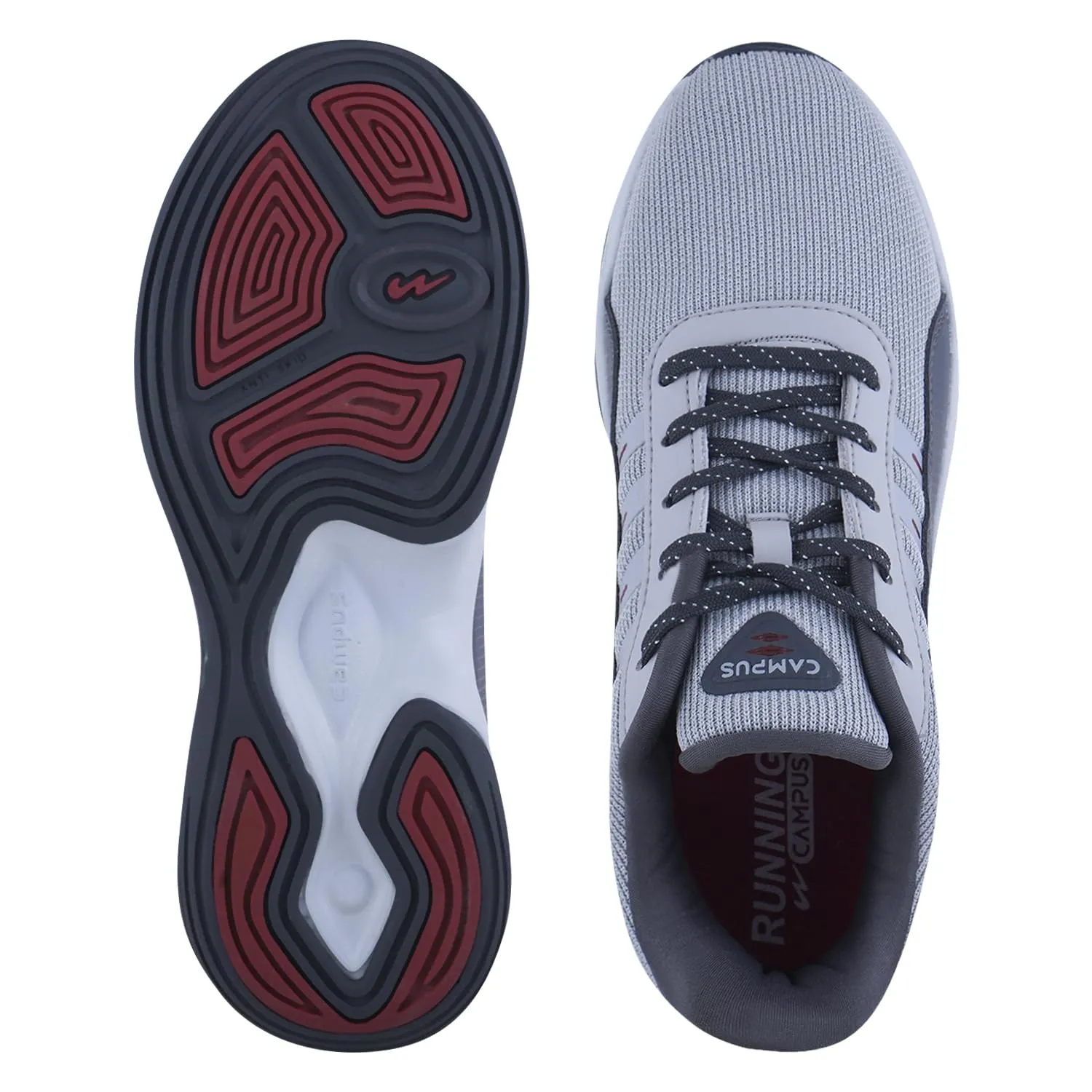 Campus Men's Terminator (N) Gry/D.Gry Running Shoes - 10UK 5G-846