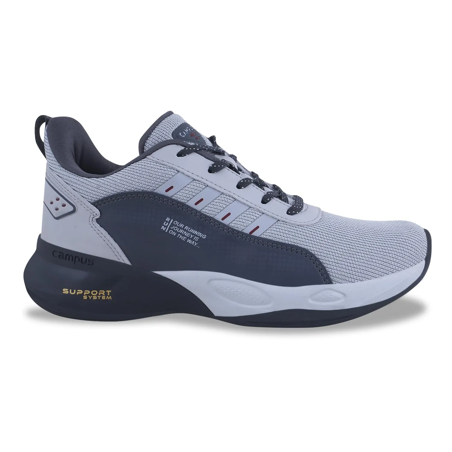 Campus Men's Terminator (N) Gry/D.Gry Running Shoes - 10UK 5G-846