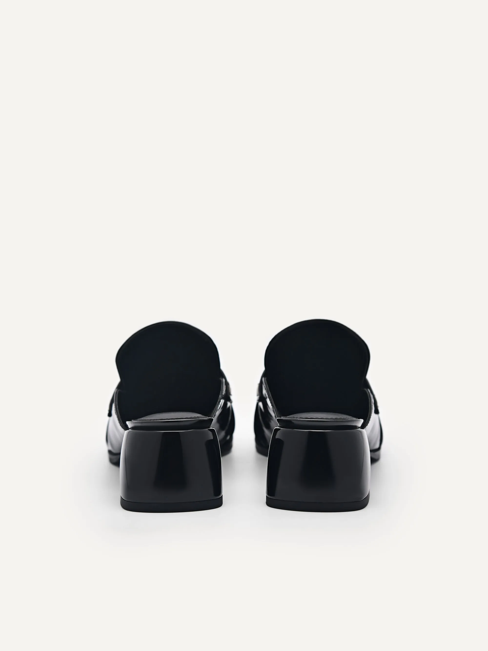 Carmen Leather Heel Mules