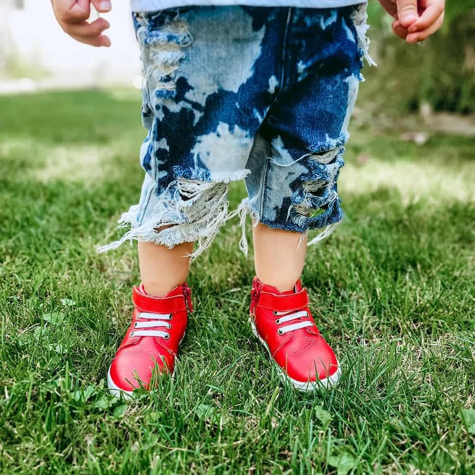 Cherry Red High Top Sneaks