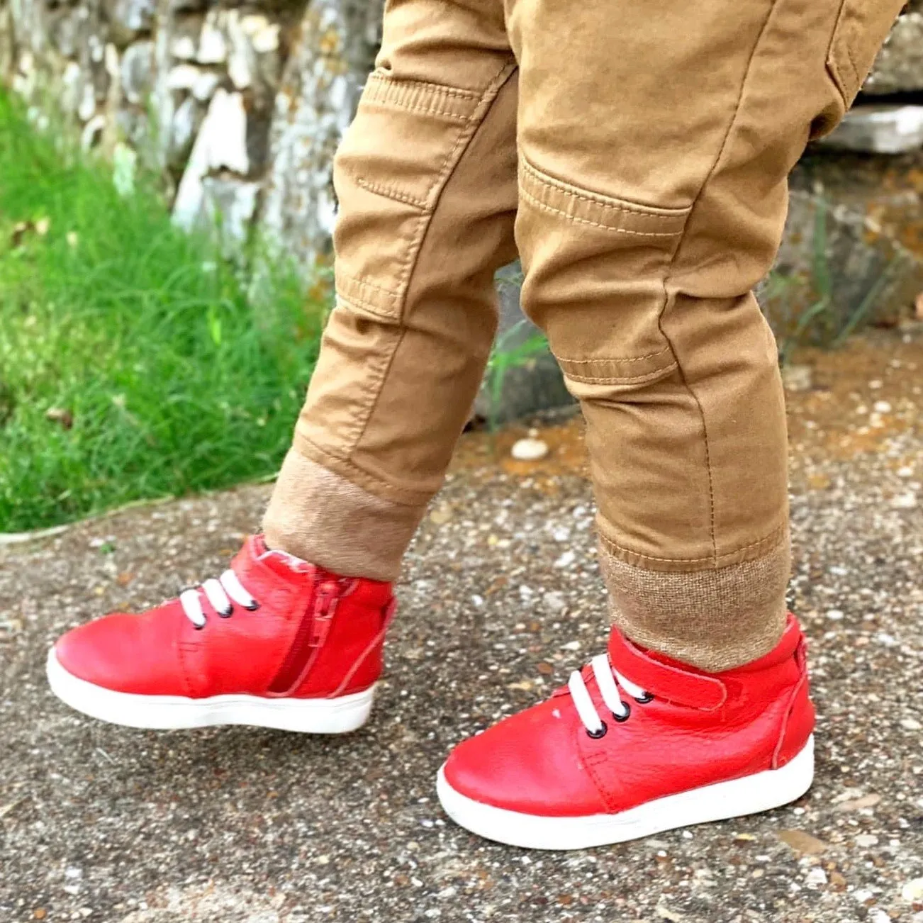 Cherry Red High Top Sneaks