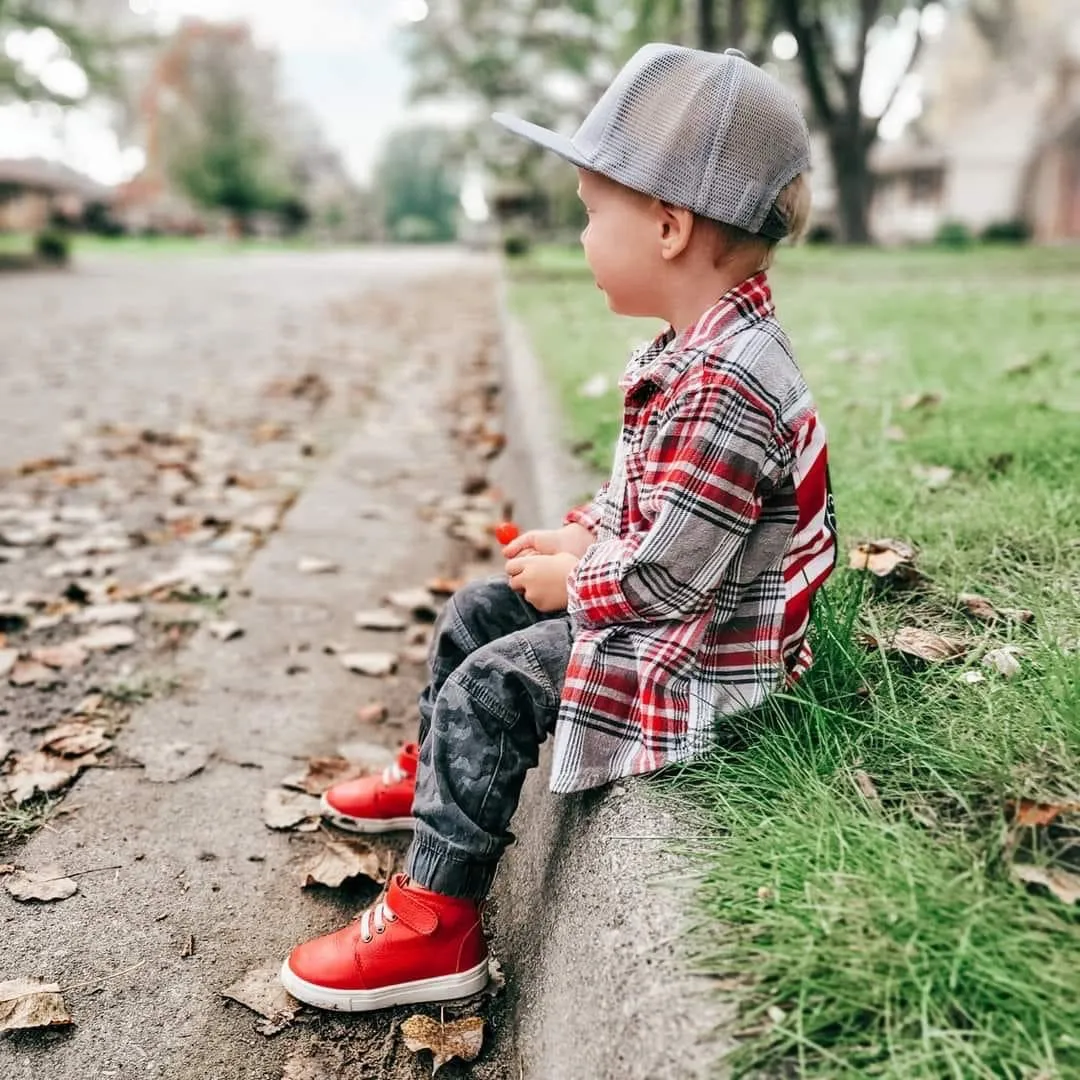 Cherry Red High Top Sneaks