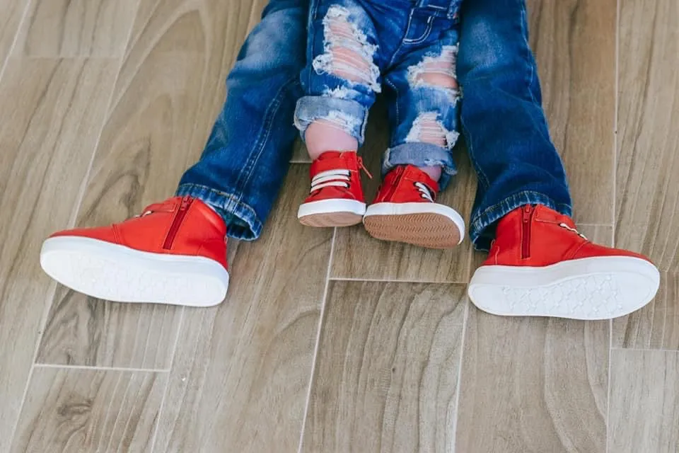Cherry Red High Top Sneaks