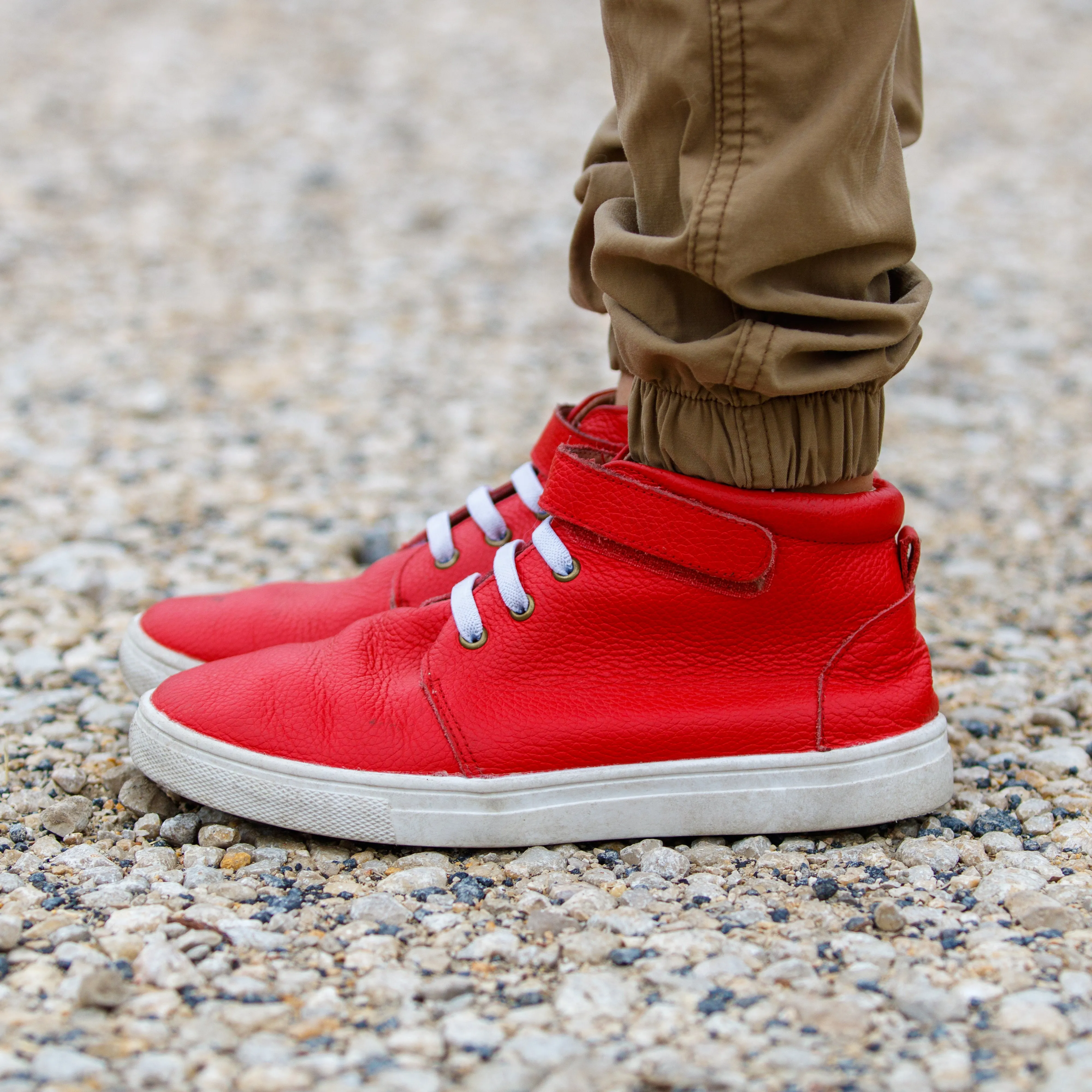 Cherry Red High Top Sneaks