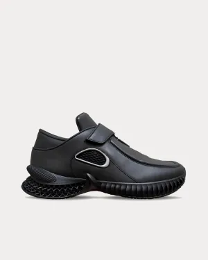 Clippers 3005 Leather Black Slip On Sneakers