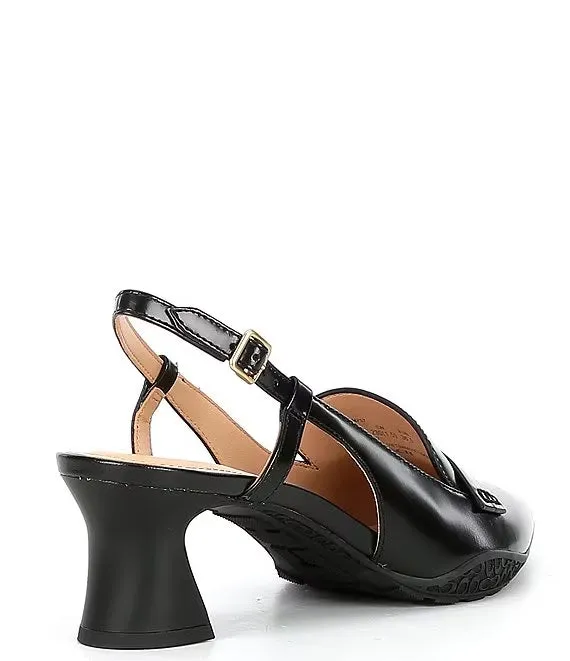 COACH NIKOLA HYBRID LEATHER SLINGBACK PUMPS